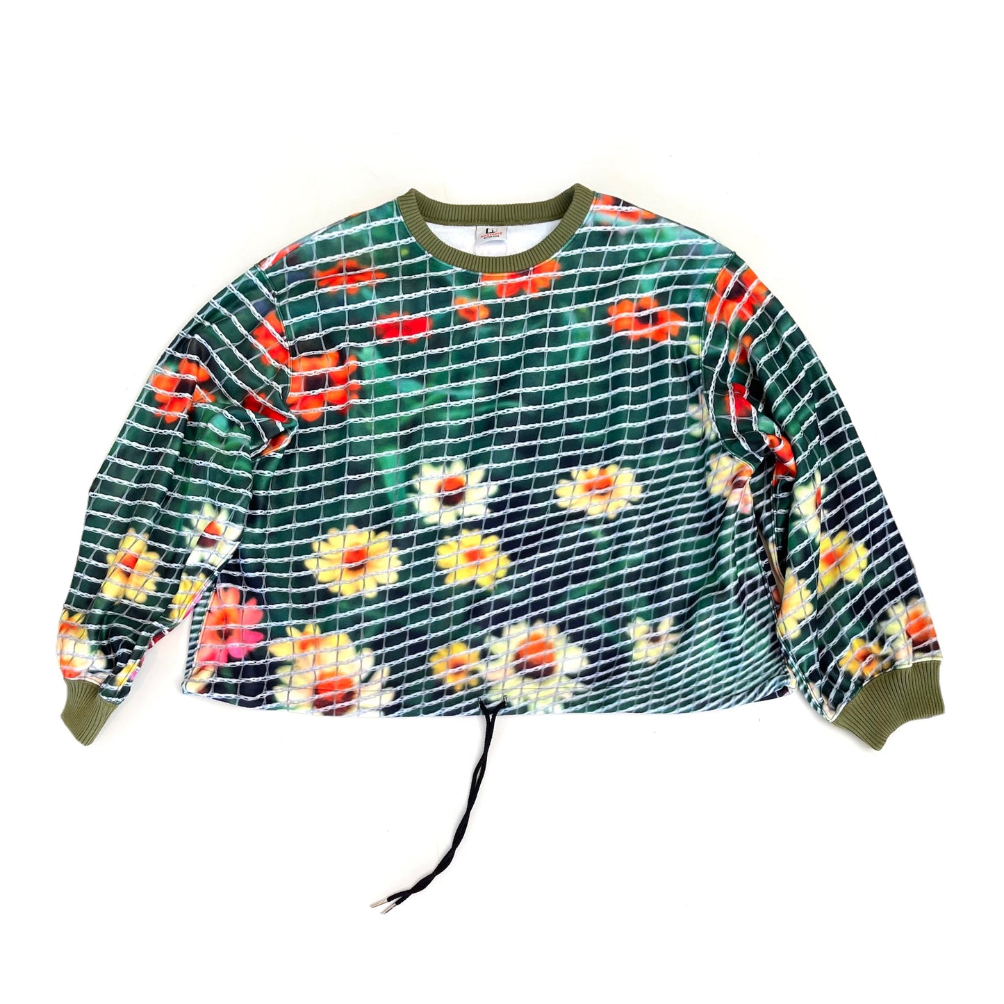 PRINT FLEECE PULLOVER TOP / FLOWER / プリントフリースプルオーバー