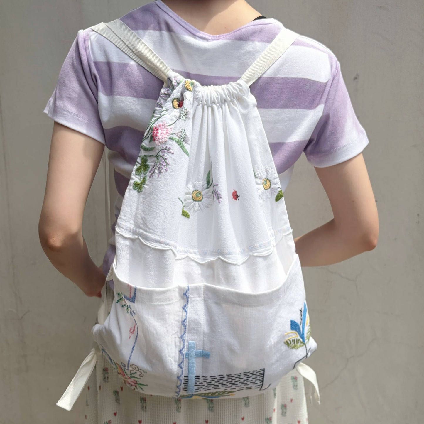 TABLECLOTH drawstring backpack / テーブルクロスバックパック