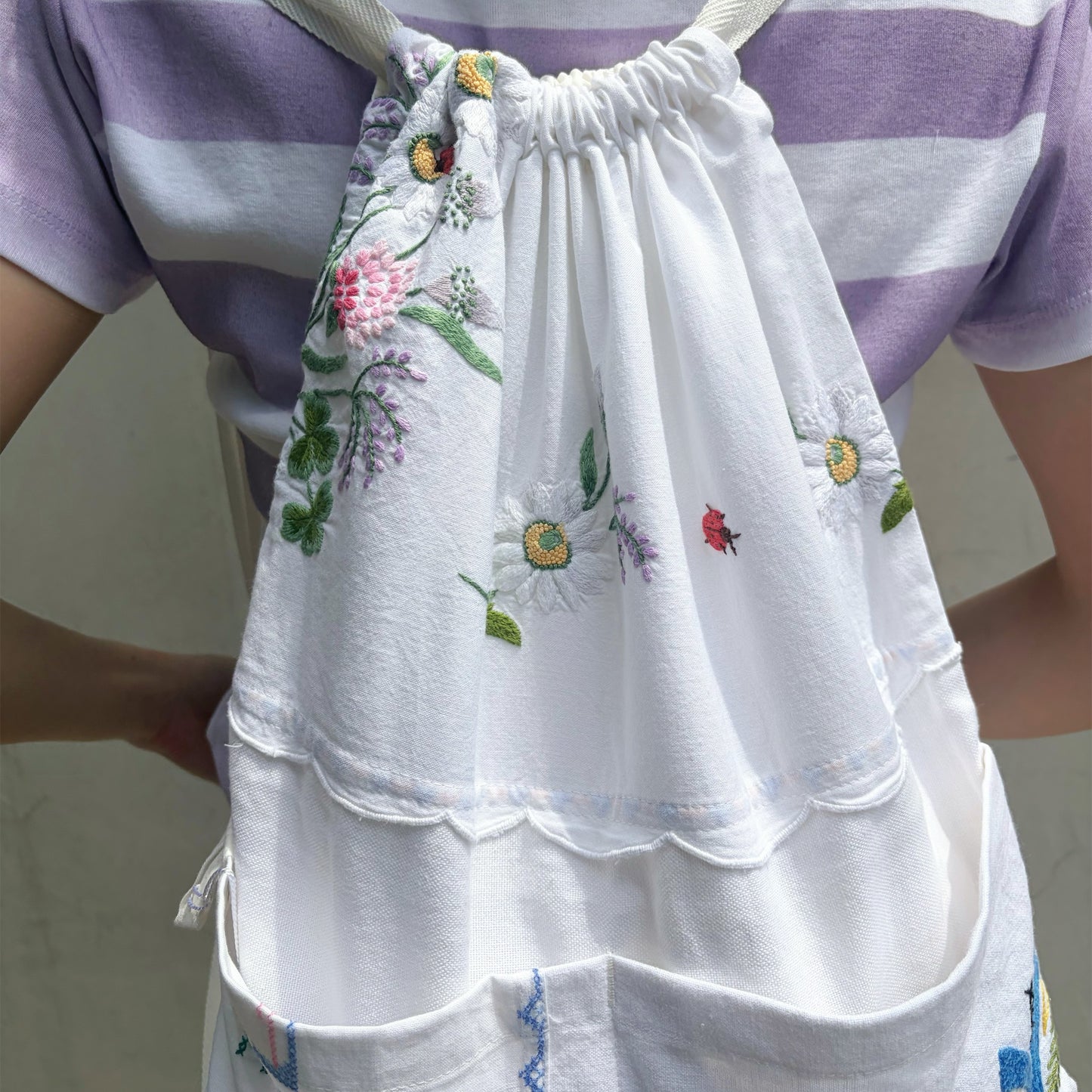 TABLECLOTH drawstring backpack / テーブルクロスバックパック