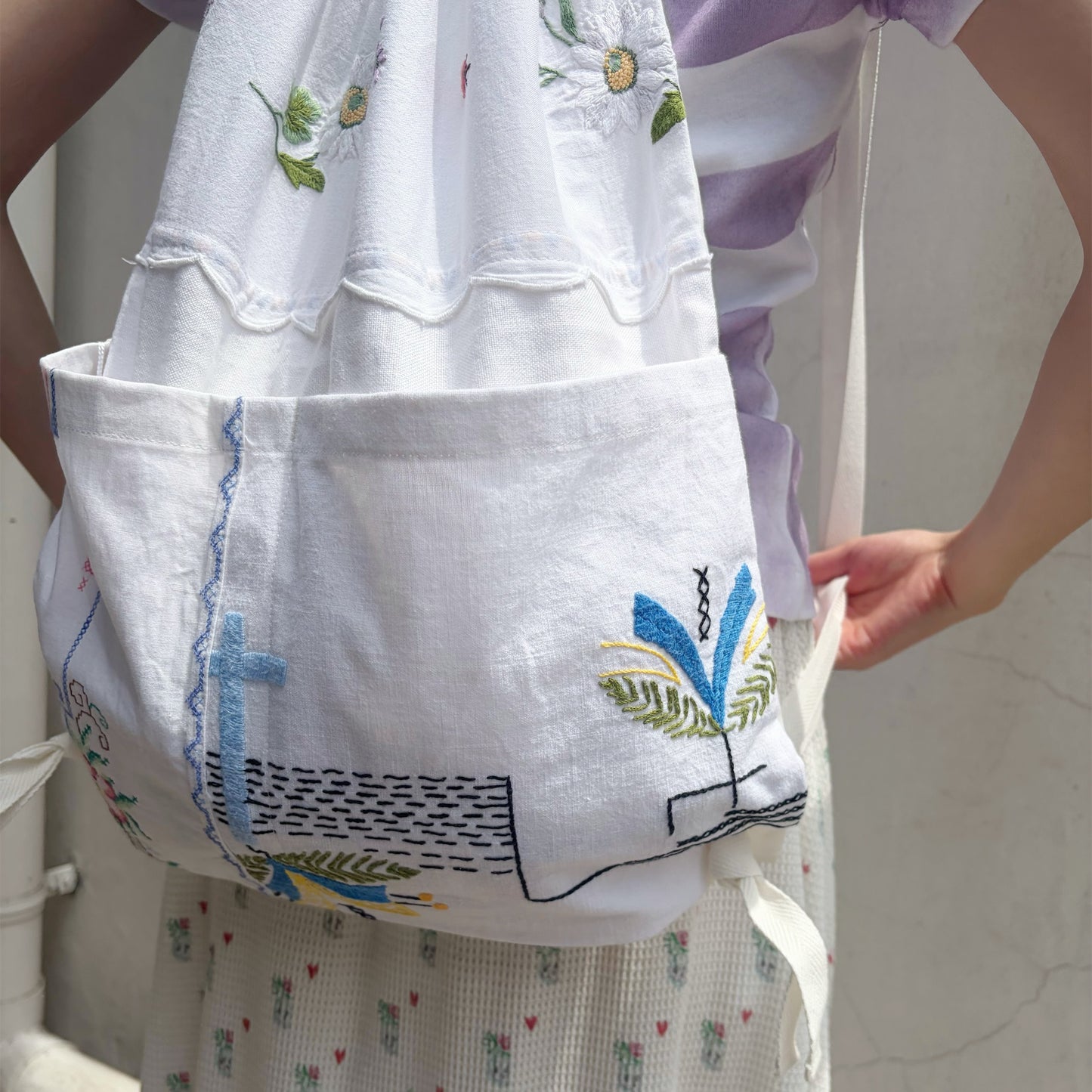 TABLECLOTH drawstring backpack / テーブルクロスバックパック