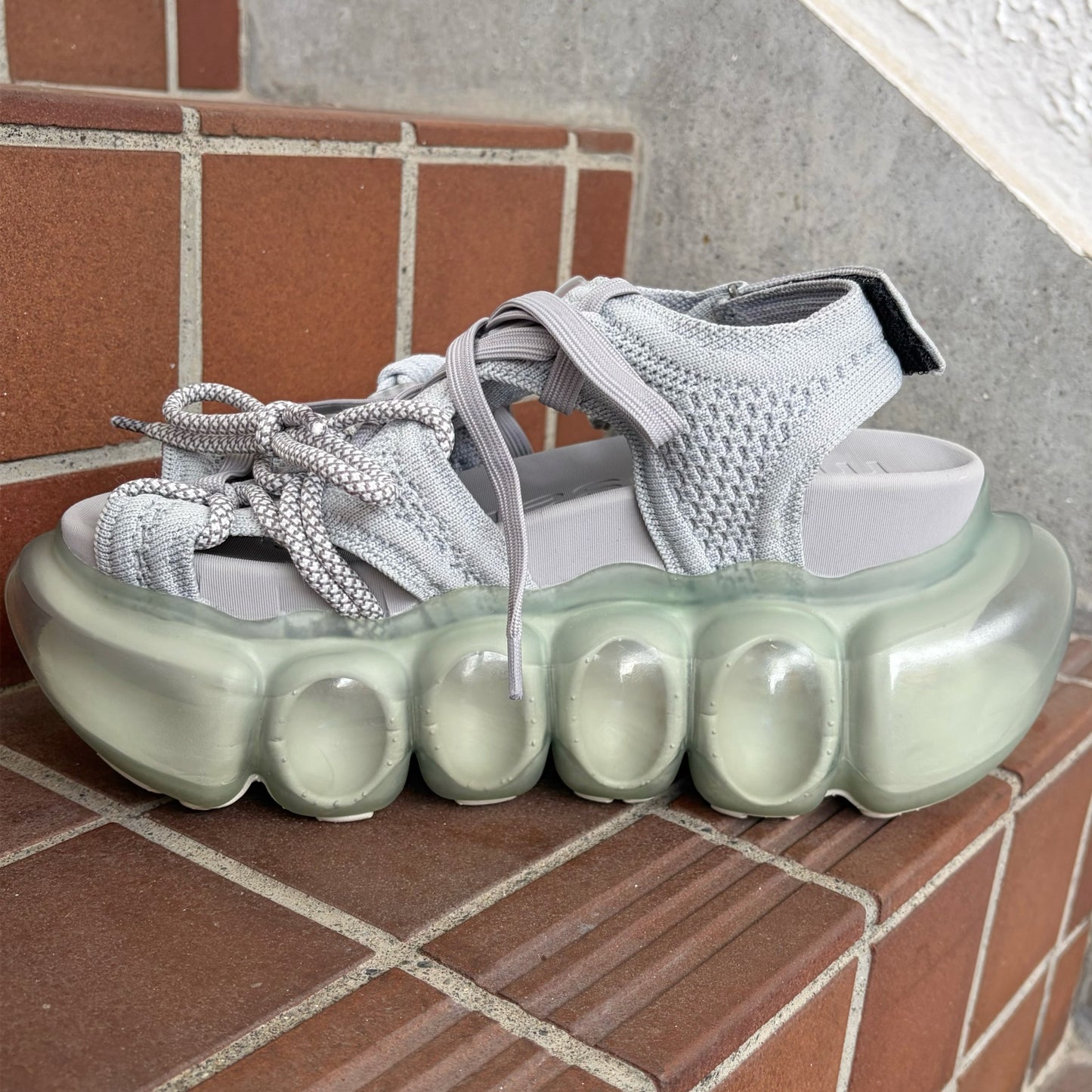 JEWELRY BUBBLE SANDAL CONFUSING Ⅰ / GRAY / MIKIOSAKABEサンダル
