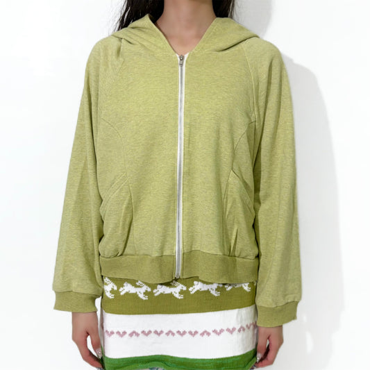 Zip hoodie / Green / ジップフーディー
