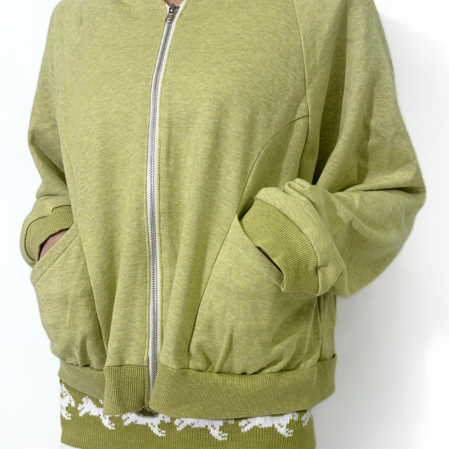 Zip hoodie / Green / ジップフーディー