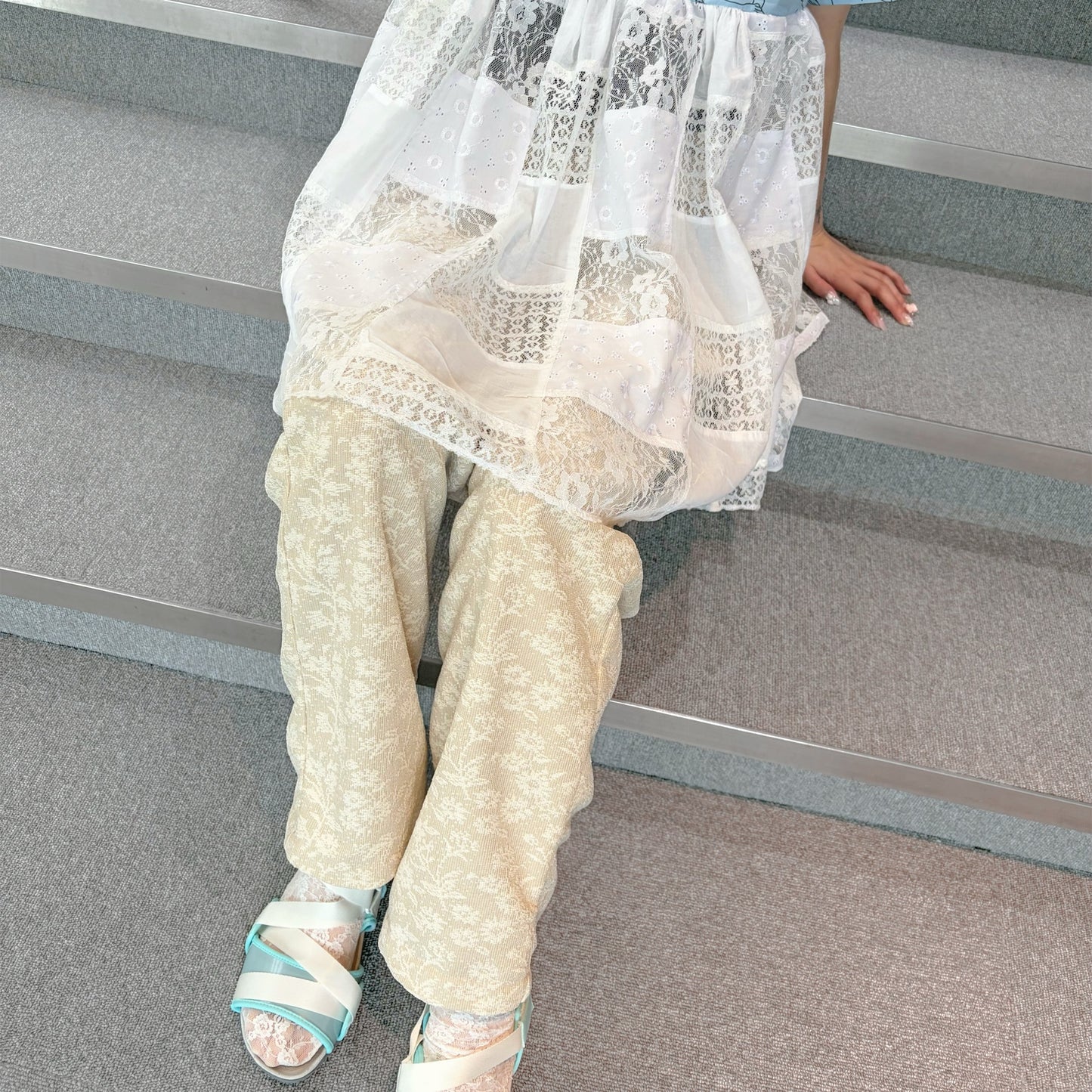 Green pants / レースパンツ