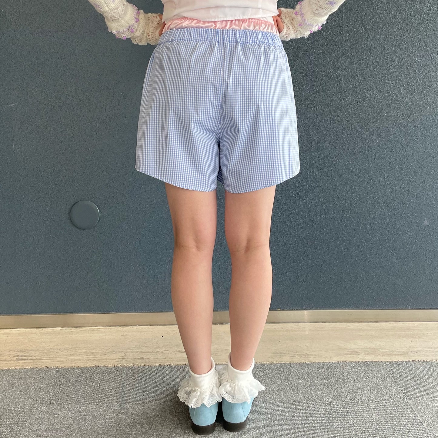 Brief boxers shorts / Pink×Blue / ボクサーショーツ