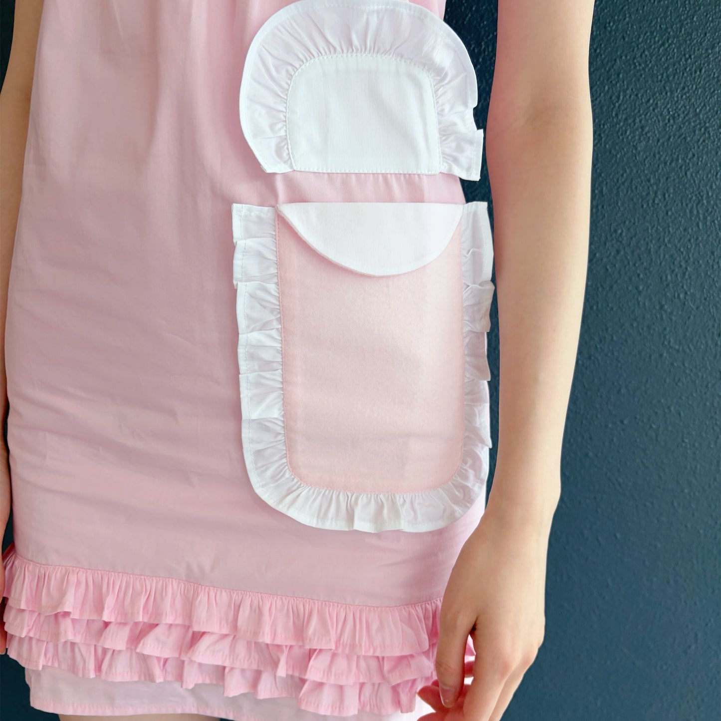 zZZ DRESS / PINK / パフスリーブドレス