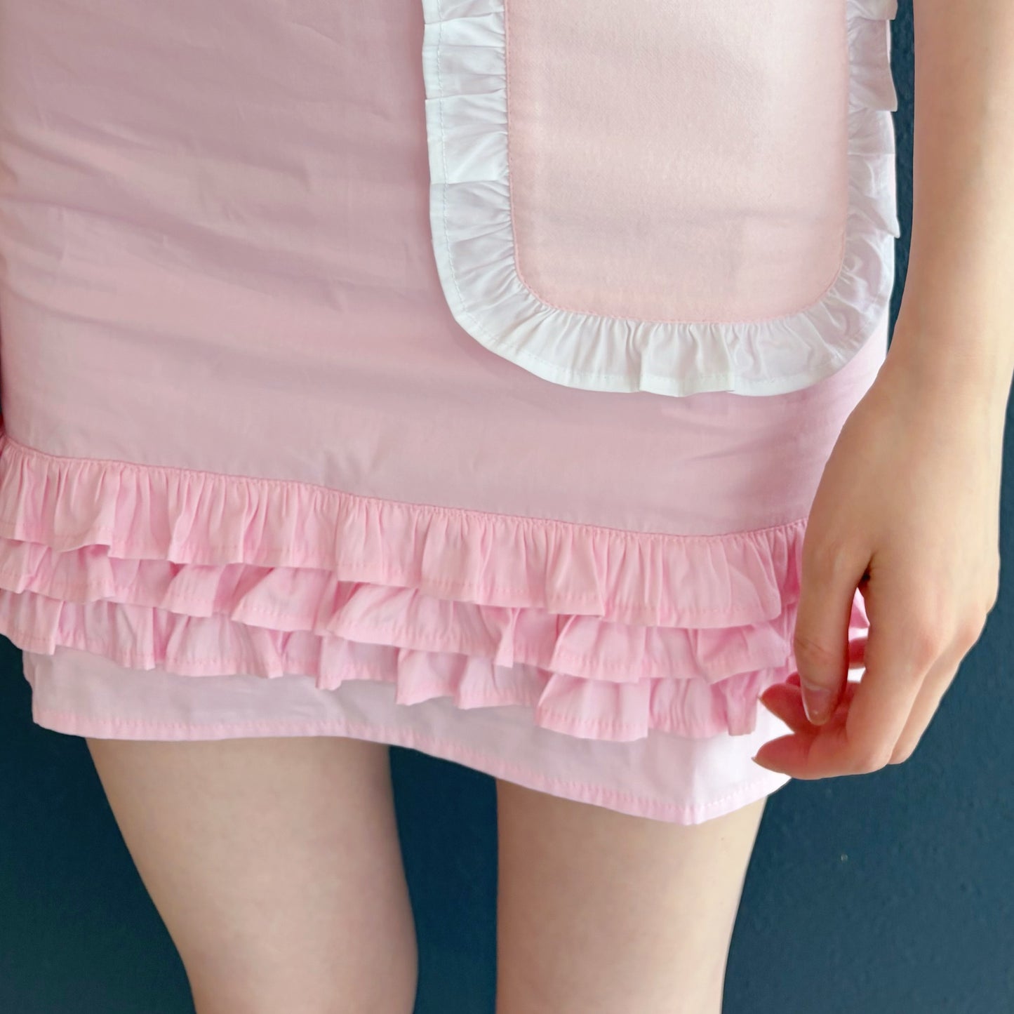 zZZ DRESS / PINK / パフスリーブドレス