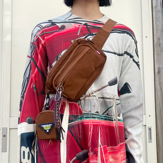 2WAY WAIST POUCH / BROWN / 2WAYウエストポーチ
