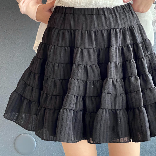 Nora cancan skirt / Black / フリルスカート