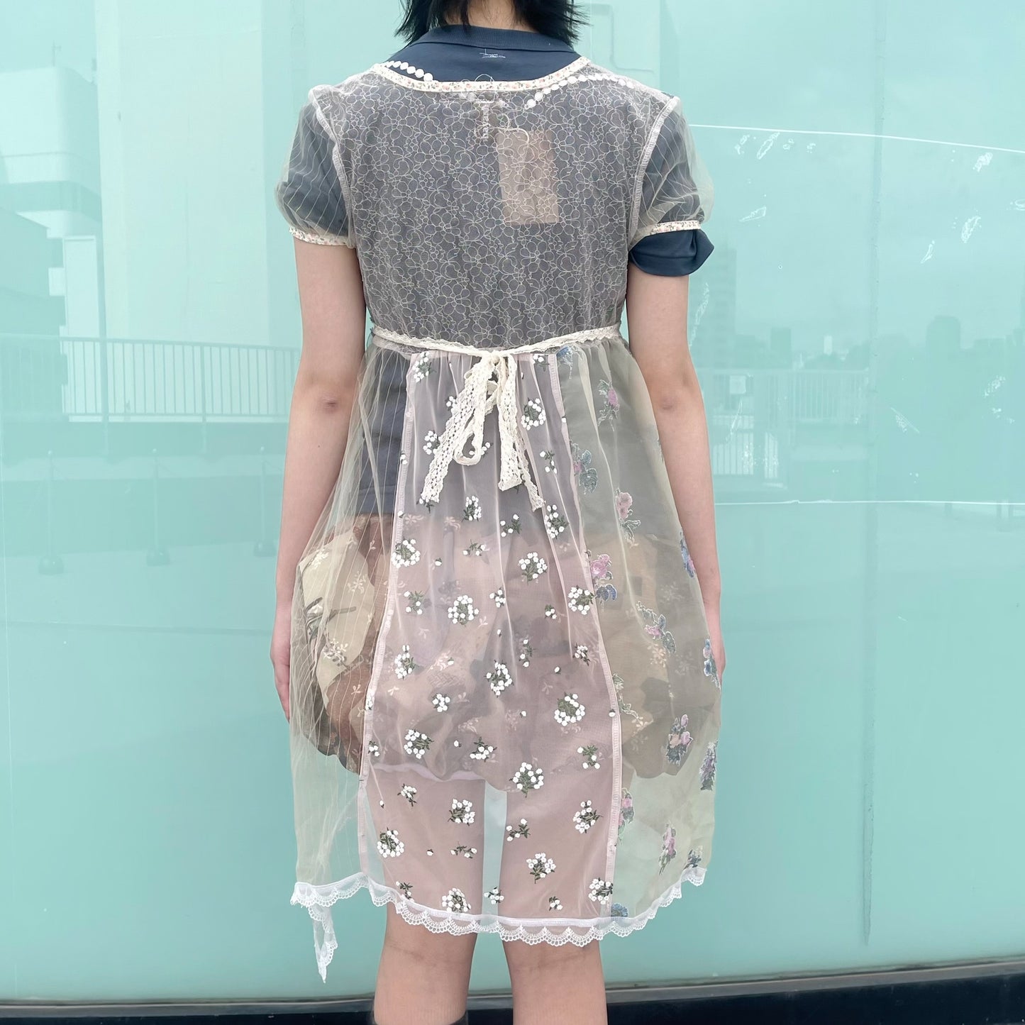 Asymmetry dress / Lace / アシンメトリードレス