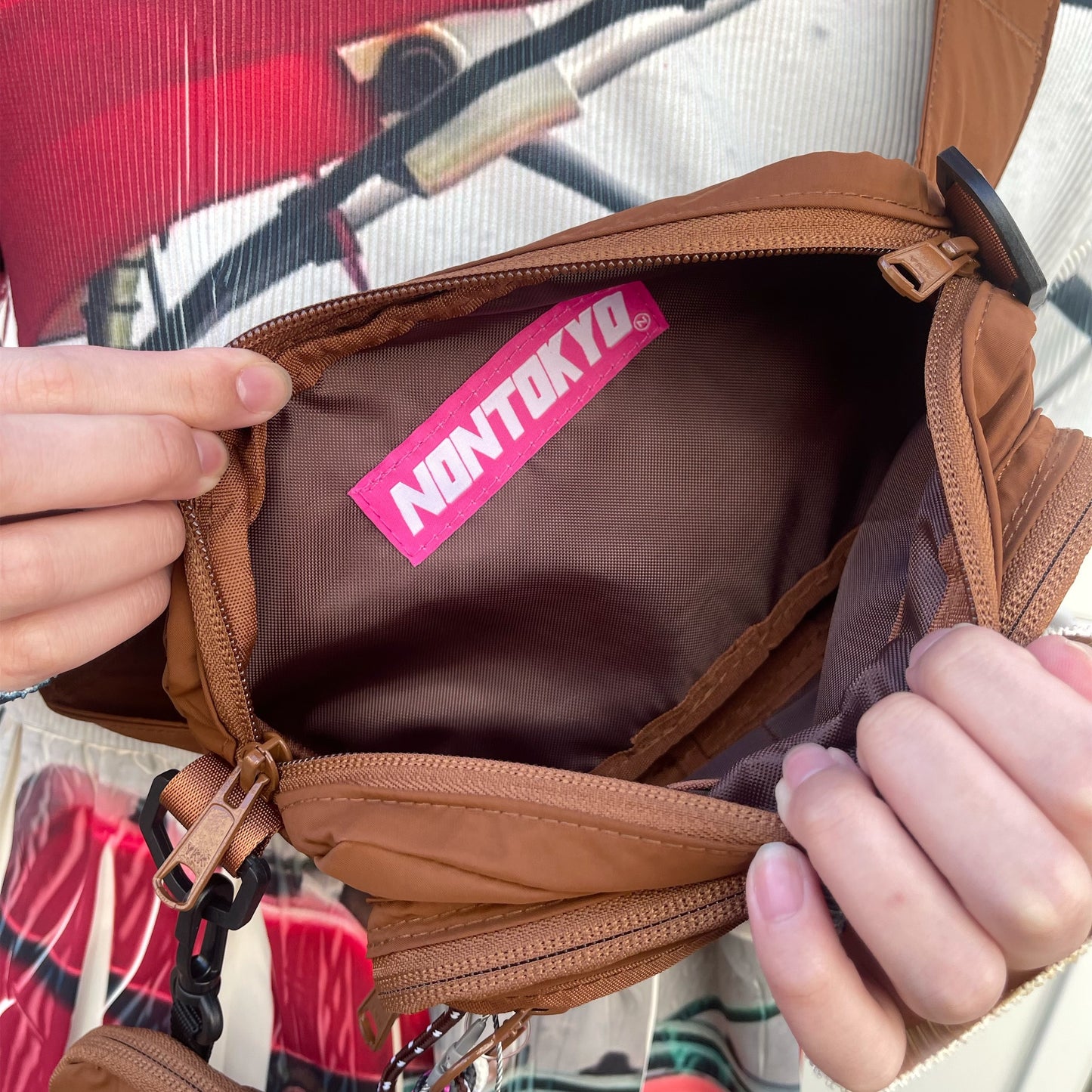 2WAY WAIST POUCH / BROWN / 2WAYウエストポーチ