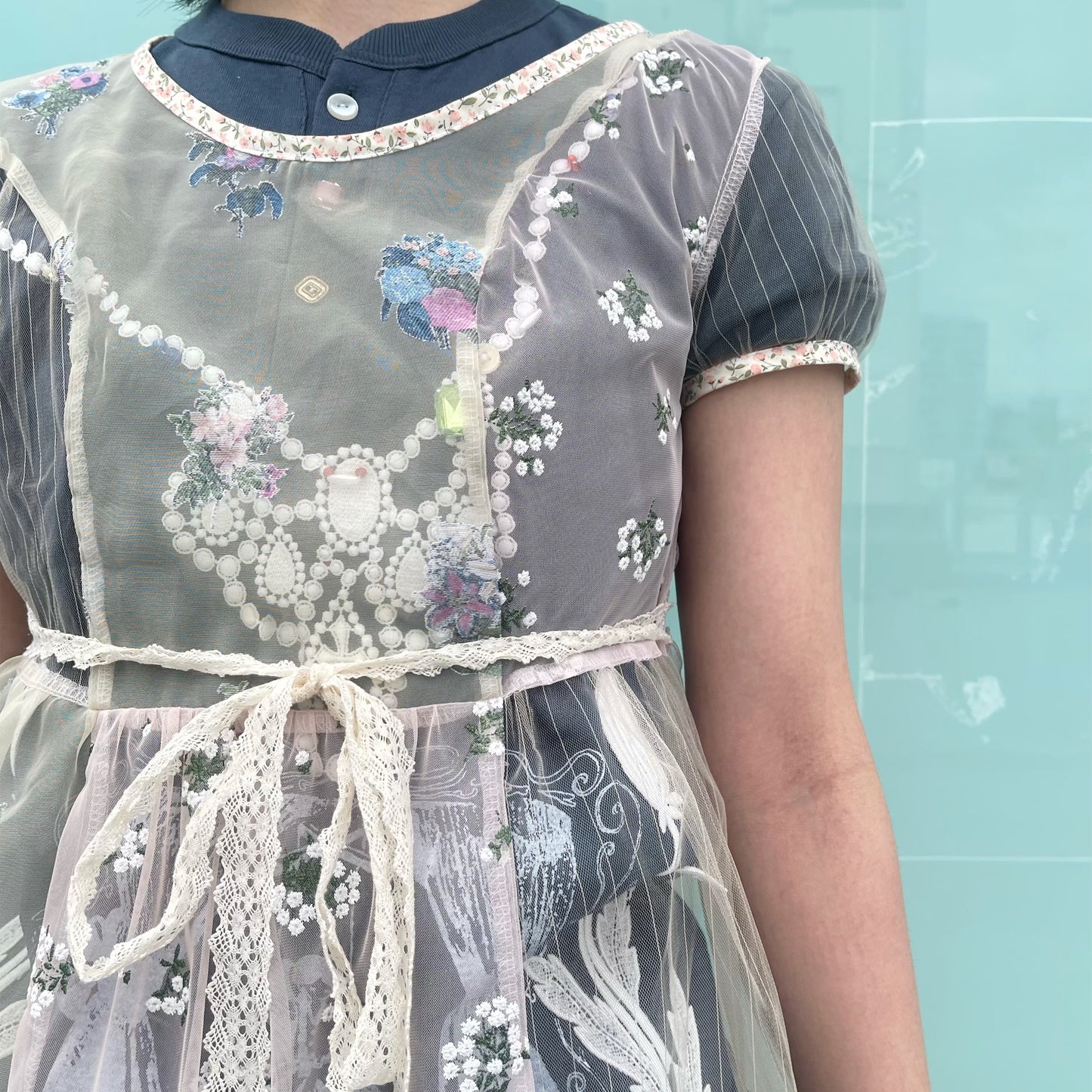 Asymmetry dress / Lace / アシンメトリードレス