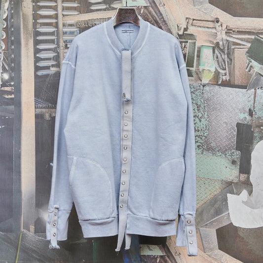 CLICK DOT SWEAT CARDIGAN REGULAR / BLUE / スウェットカーディガン