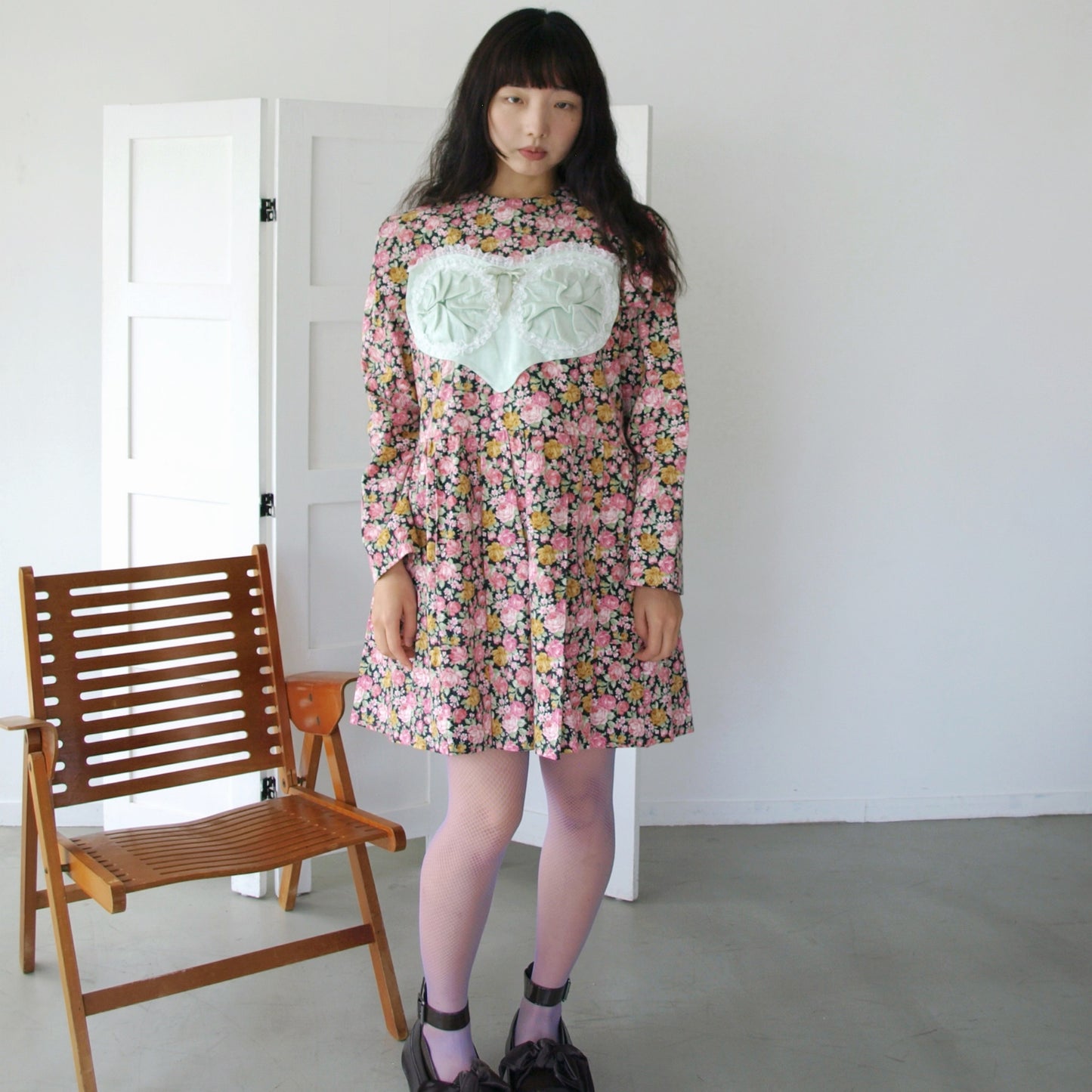 RIRI DRESS FLOWER / RED / ランジェリードレス