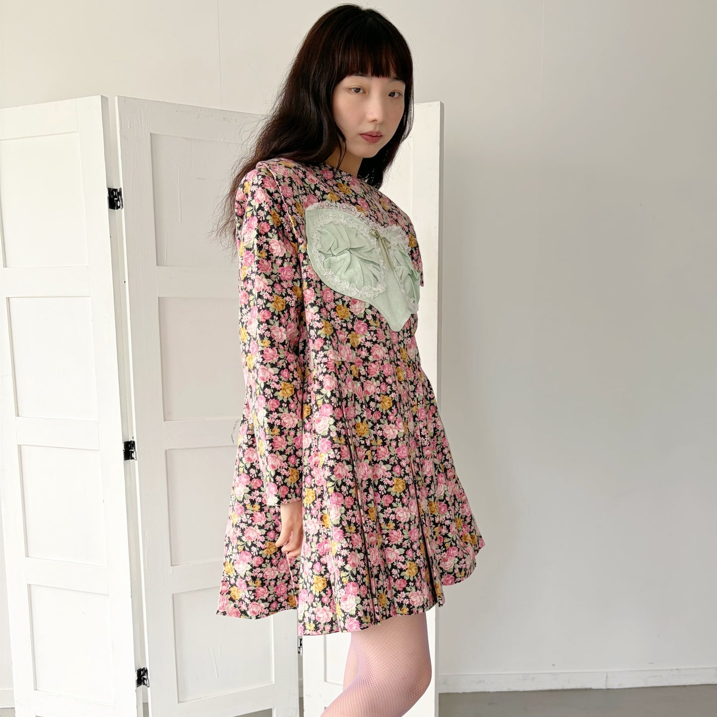RIRI DRESS FLOWER / RED / ランジェリードレス