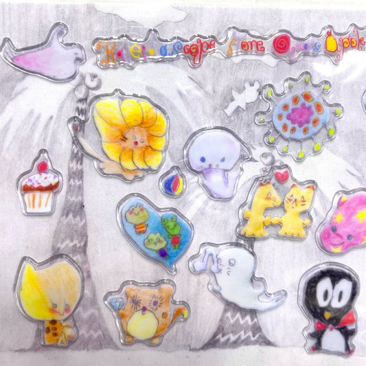 【aya】Cute Creatures Paradise sticker / ステッカー