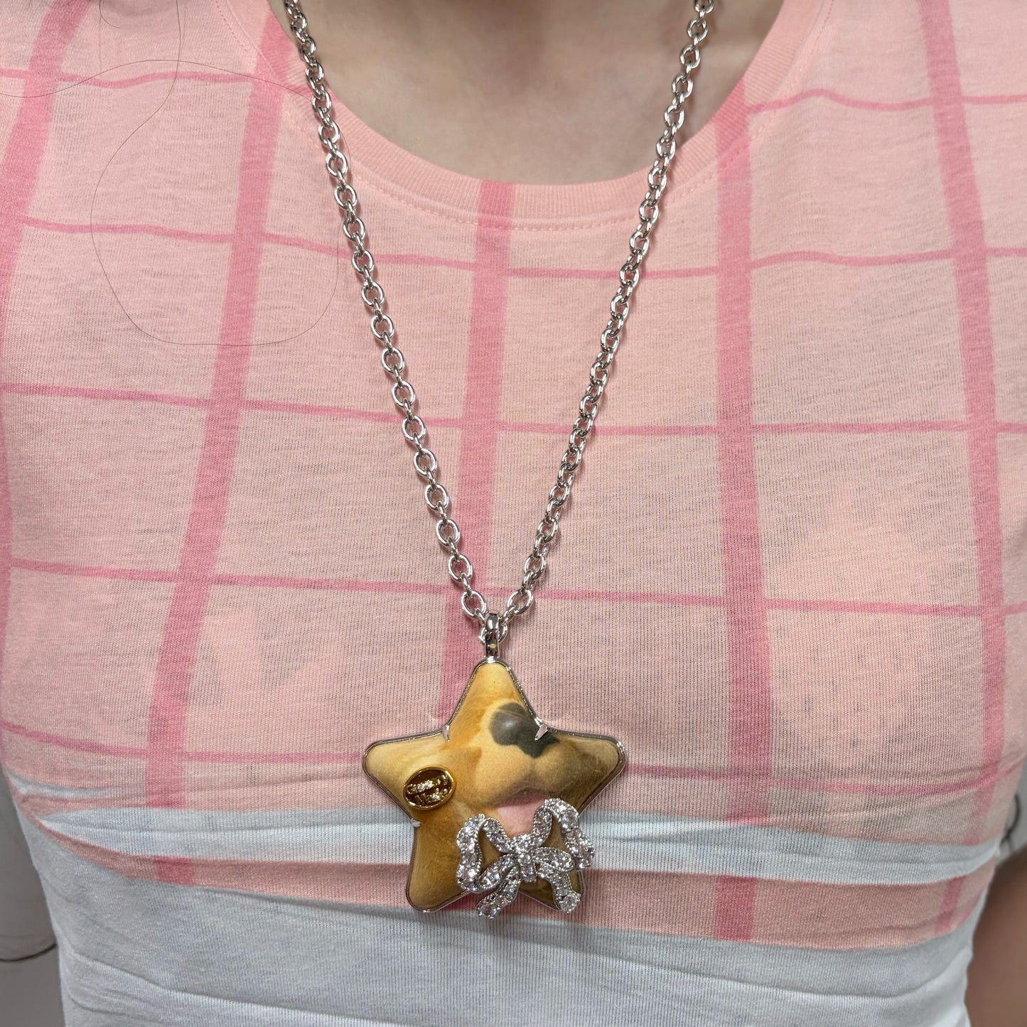 Puppet Print Series -Necklace / Panting Puppy / プリントネックレス