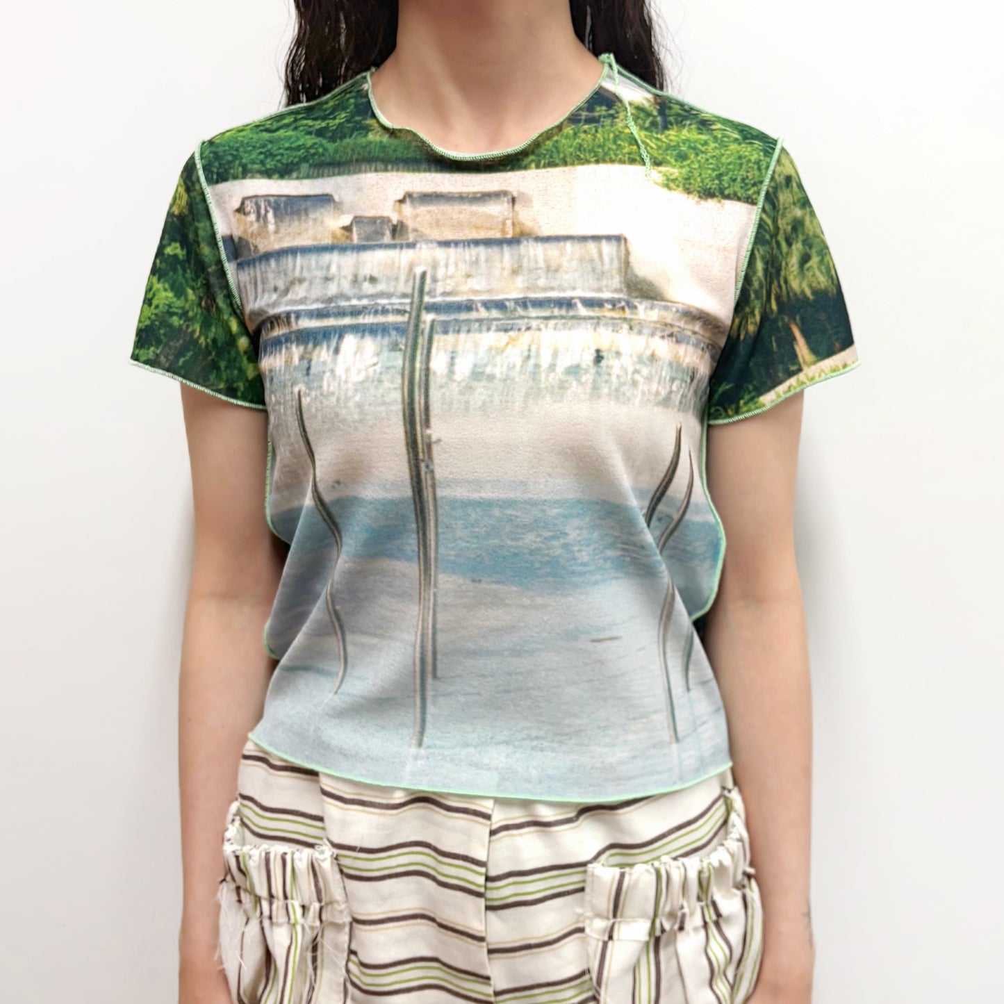 print top / pool / プリントトップ
