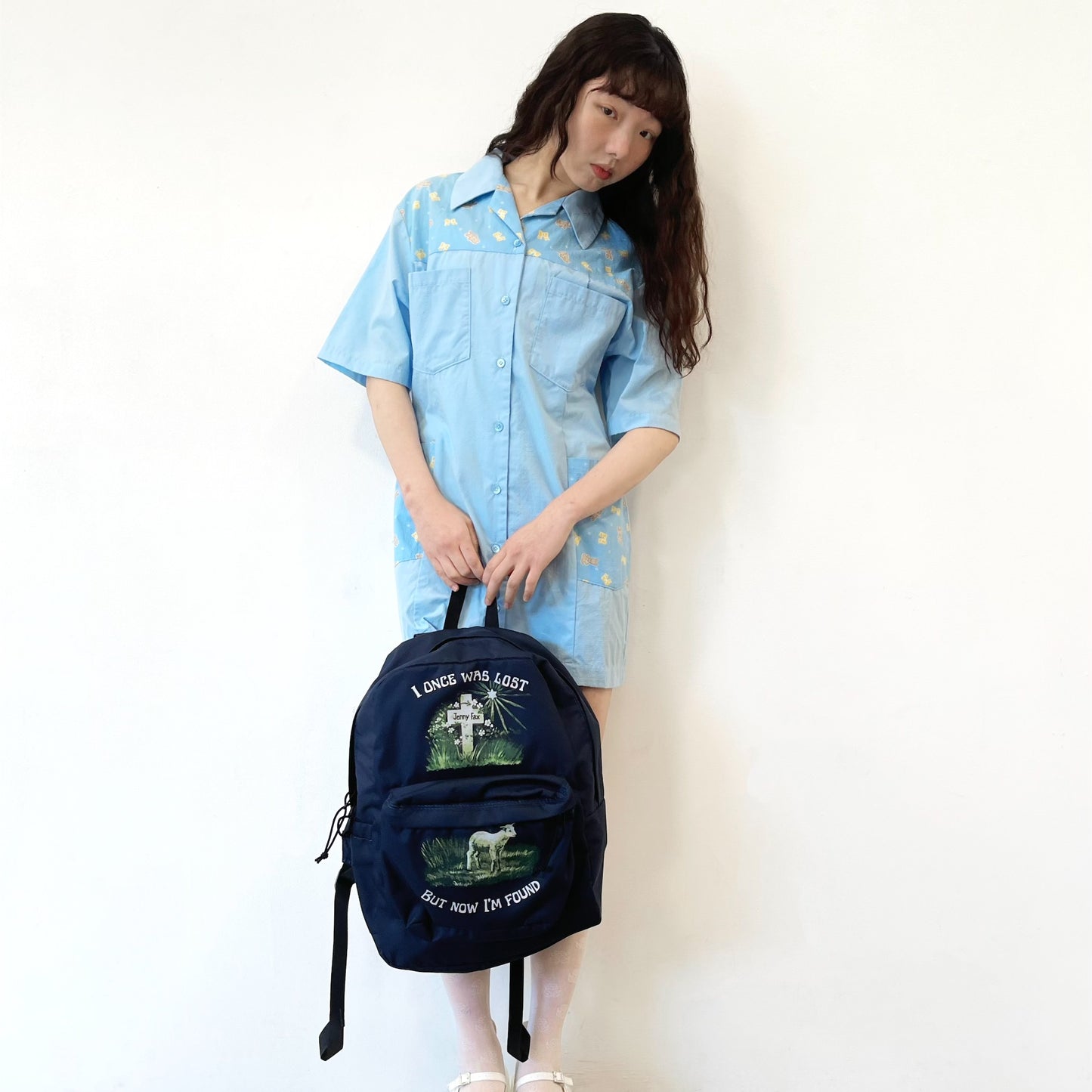 I'M FOUND BACKPACK / NAVY / グラフィックプリントバックパック