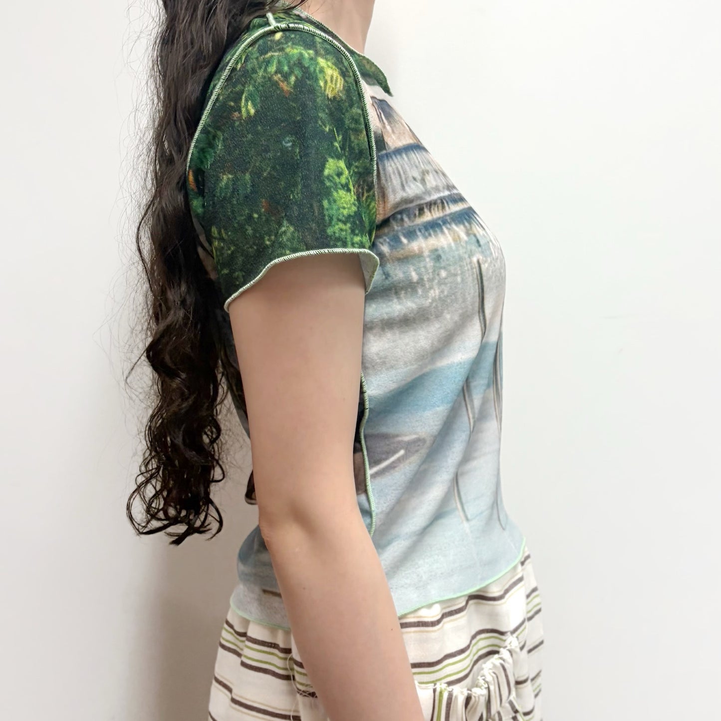 print top / pool / プリントトップ