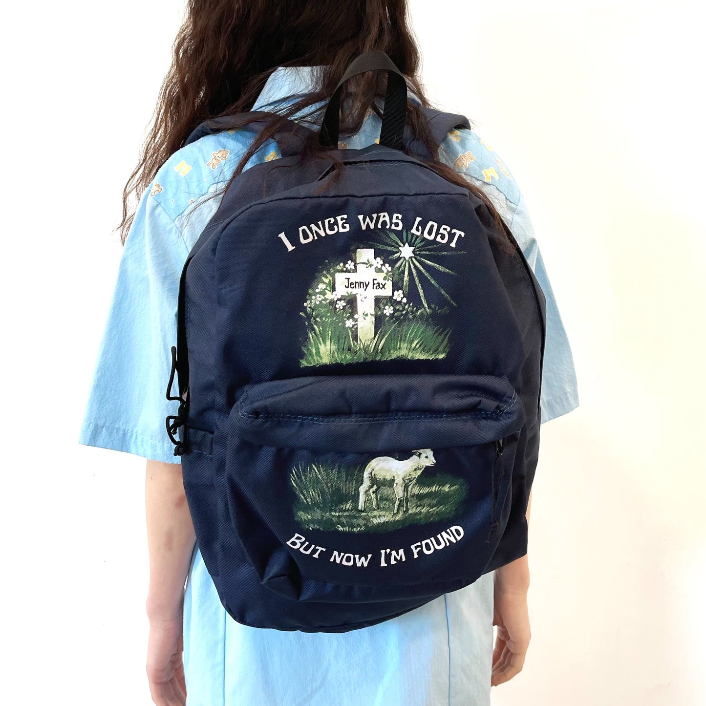 I'M FOUND BACKPACK / NAVY / グラフィックプリントバックパック