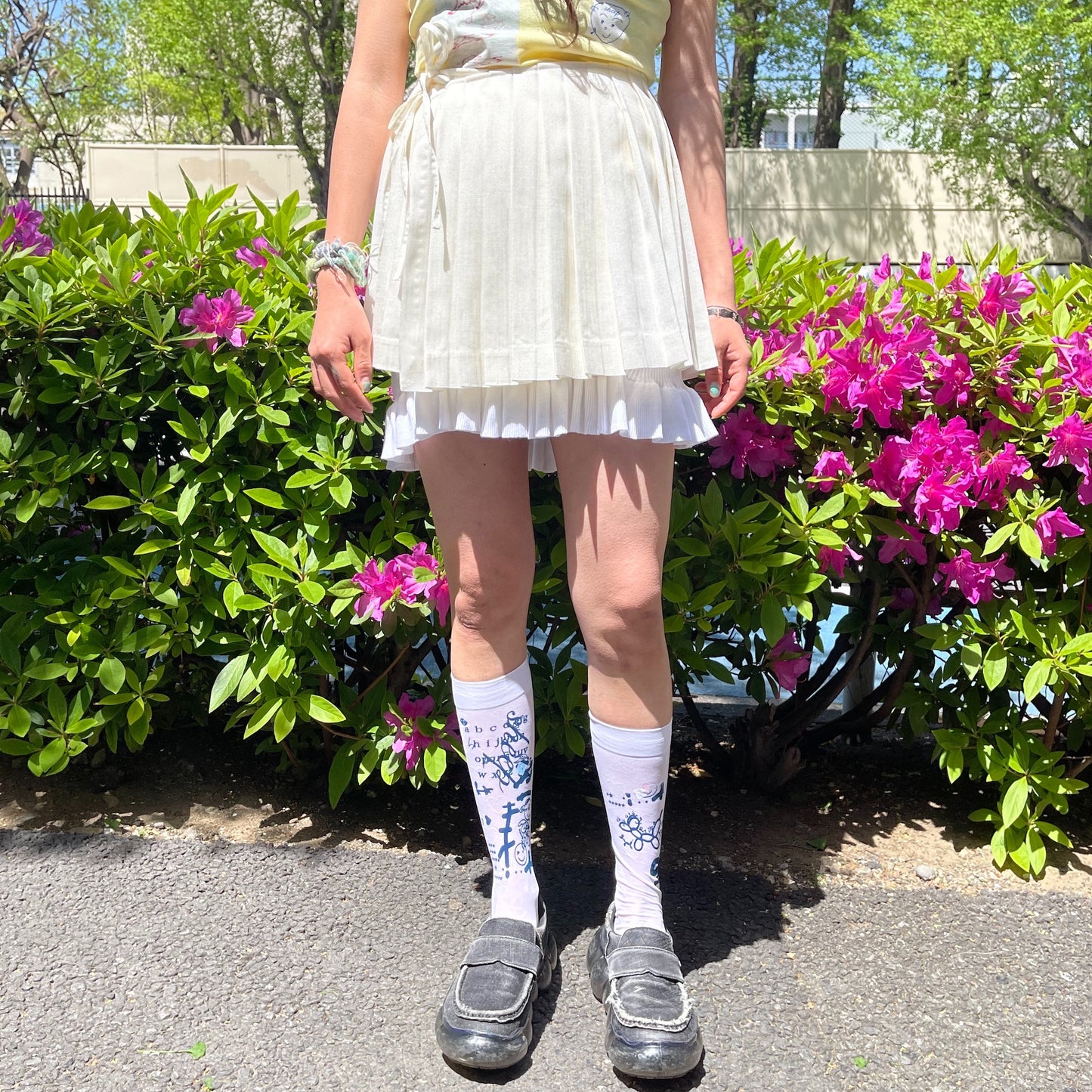 Innocent skirt combi pants / white / スカートパンツ