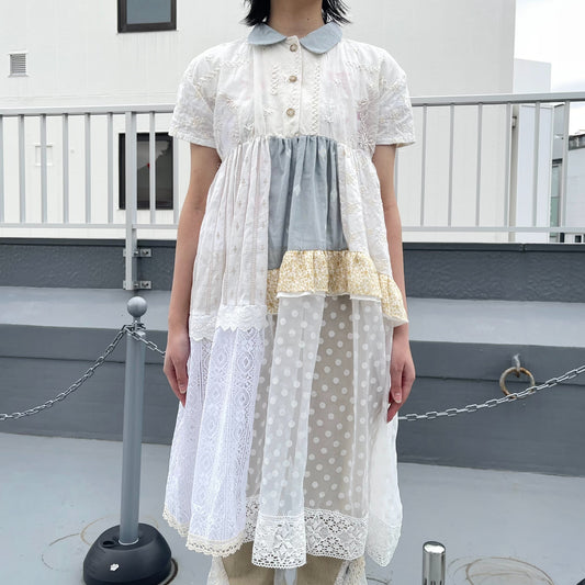 Doll dress / White Mix / ドールドレス