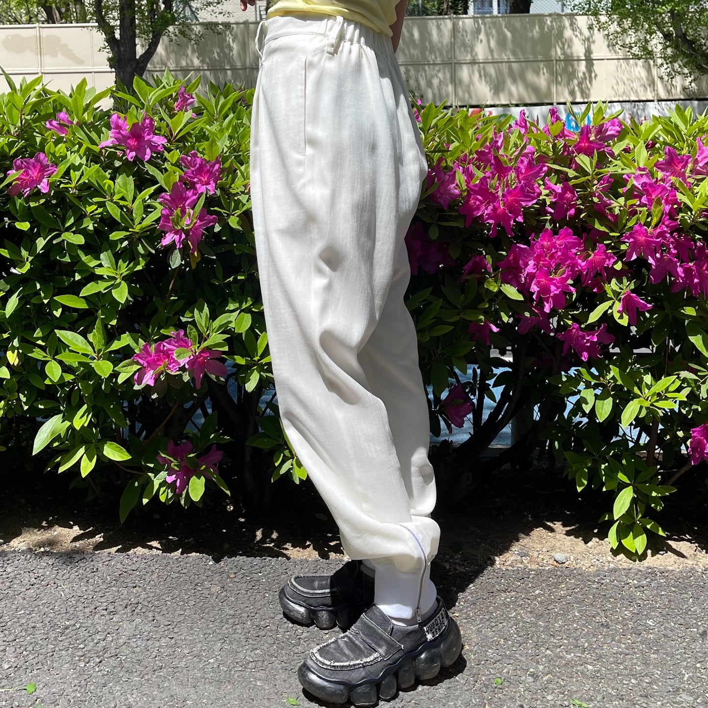 Innocent skirt combi pants / white / スカートパンツ