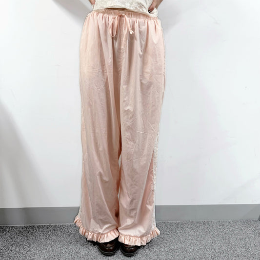 Lottie Lace Track Pants / Peach / ナイロントラックパンツ
