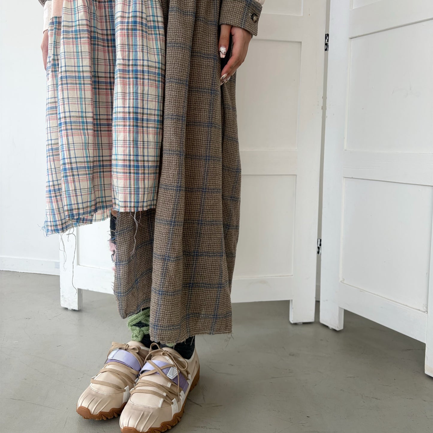 Message dress / Brown Mix / メッセージドレス