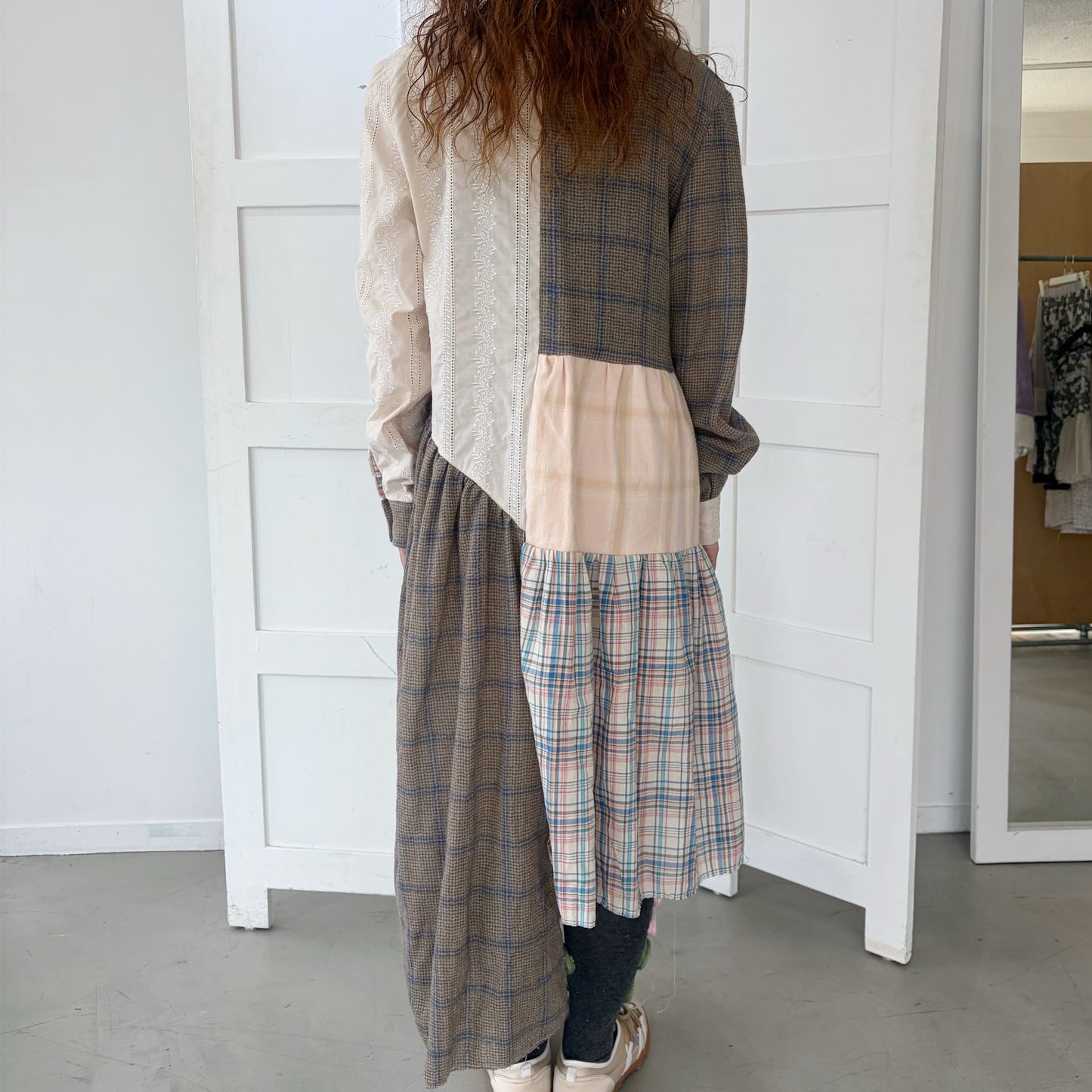 Message dress / Brown Mix / メッセージドレス