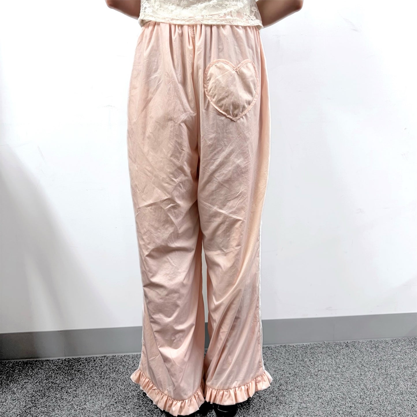 Lottie Lace Track Pants / Peach / ナイロントラックパンツ