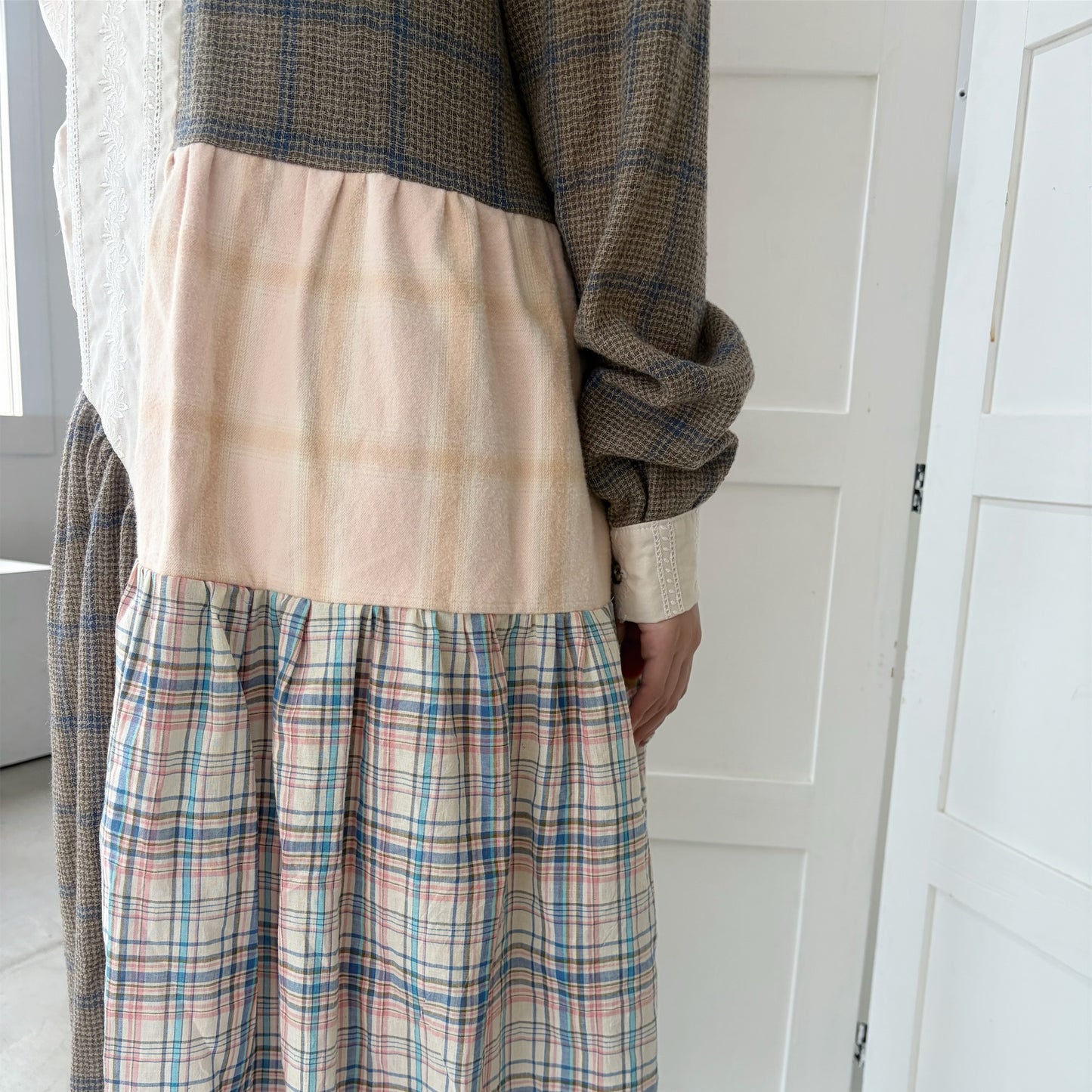 Message dress / Brown Mix / メッセージドレス