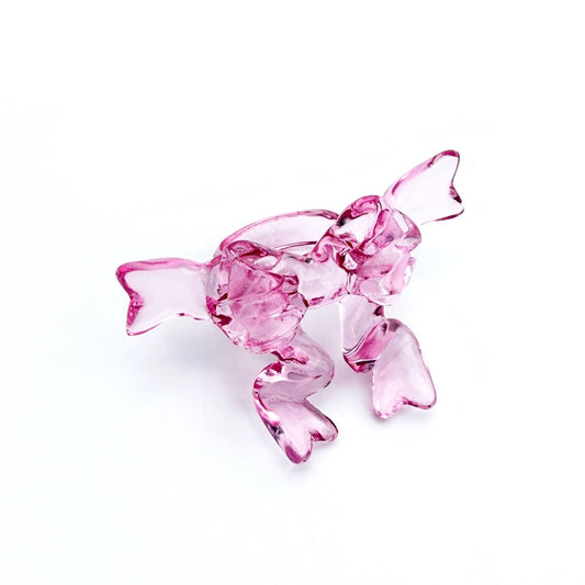 WING RIBBON RING / PINK / クリアリボンリング