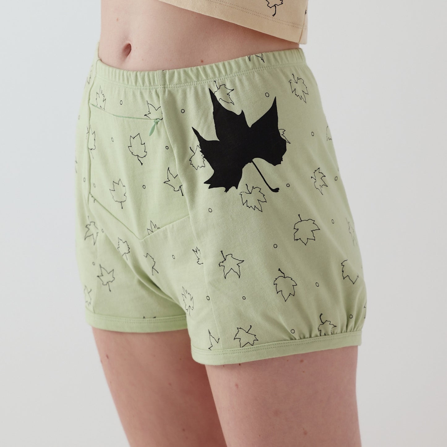 SECRET POCKET GYM SHORTS / MISTY JADE / シークレットポケットジムショーツ