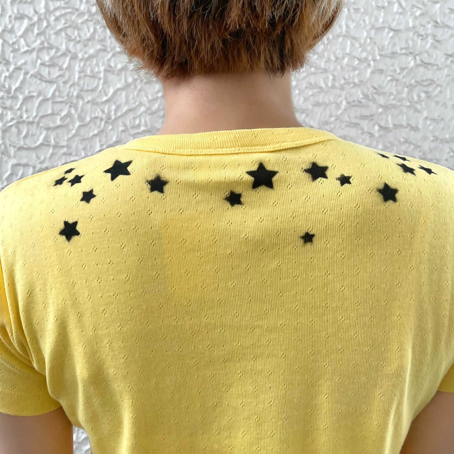 necklace tee / yellow / エアブラシTシャツ