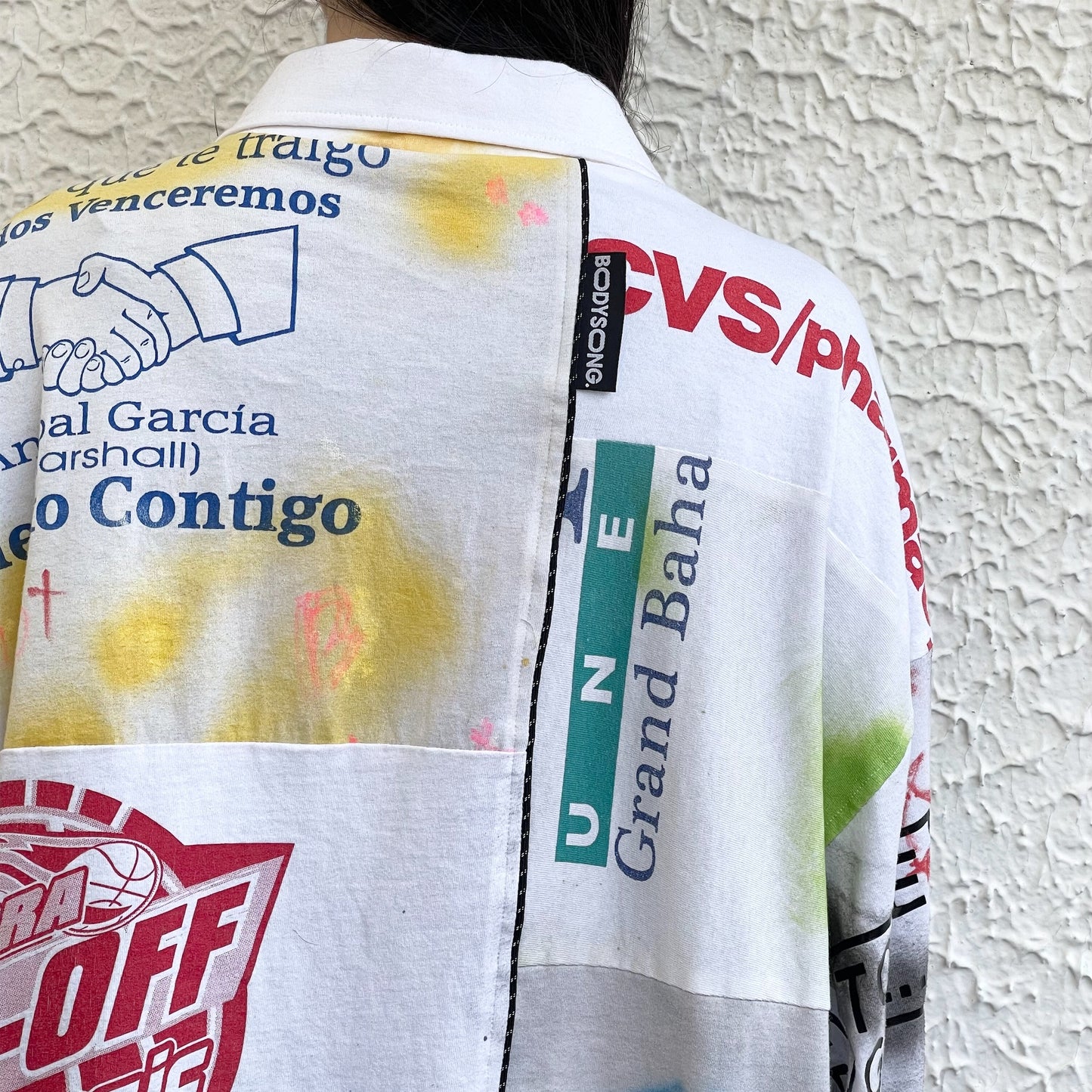 DECONSTRUCTED / RECONSTRUCTED VINTAGE T/COACH JACKET / WHITE / コーチジャケット