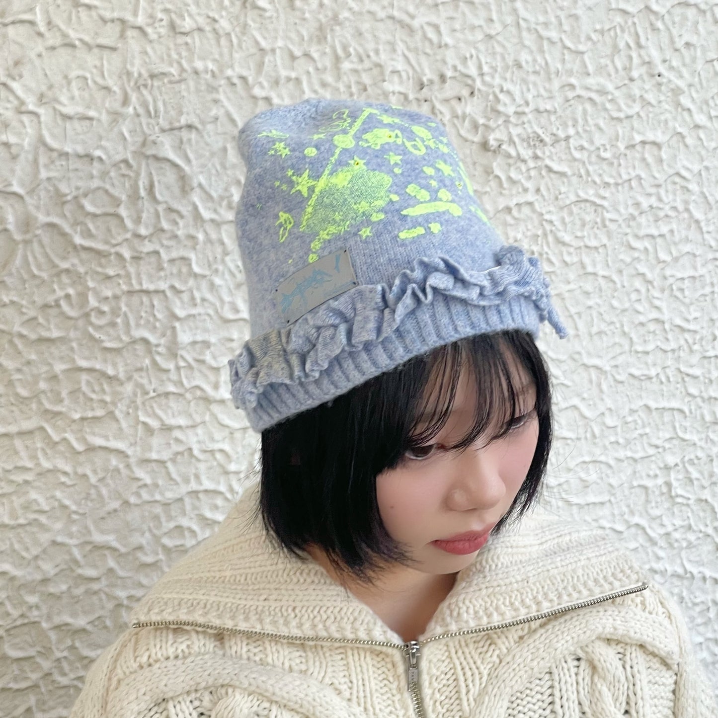【SHEEP SOUVENIR】sheep vs winter knit cap / blue / ニットキャップ