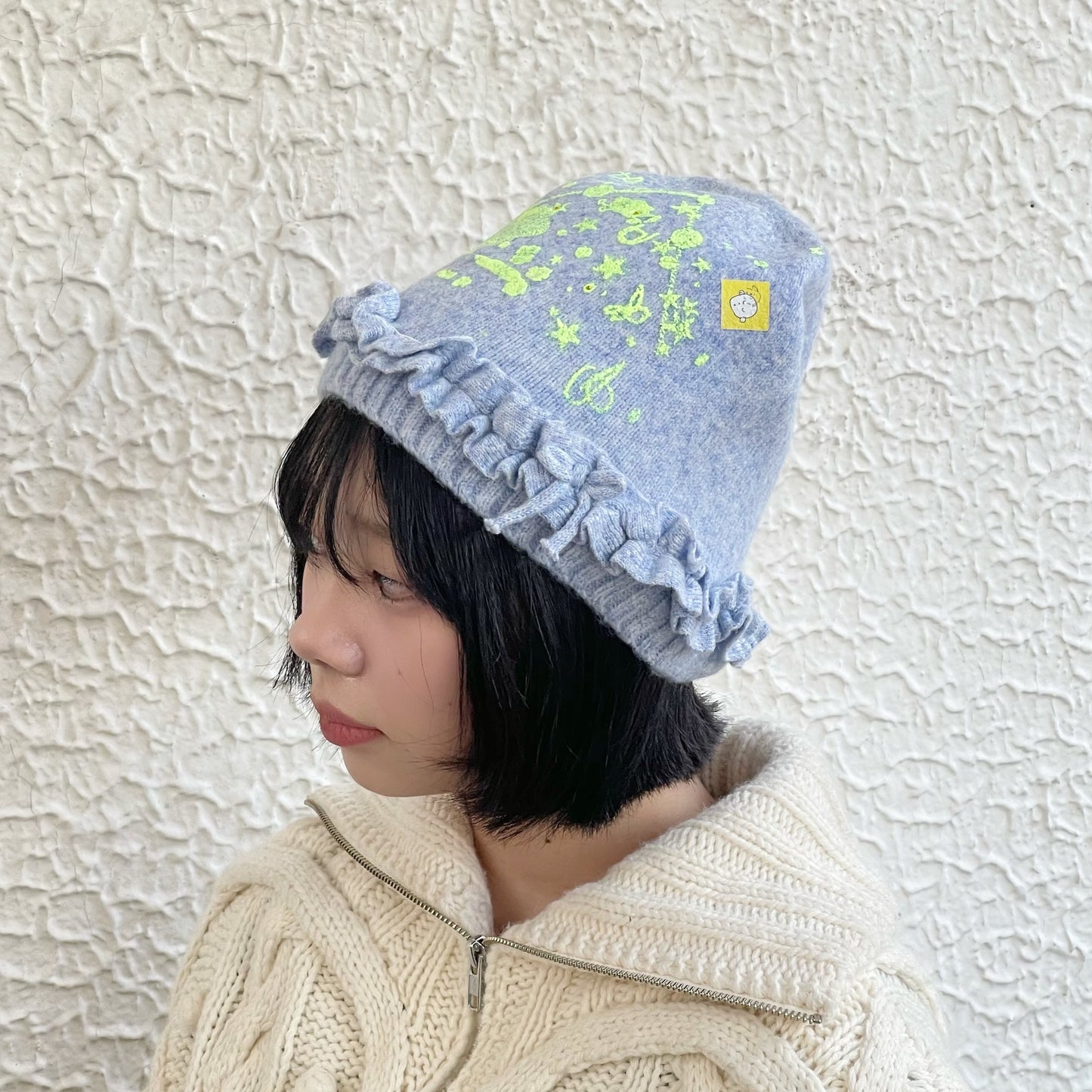 【SHEEP SOUVENIR】sheep vs winter knit cap / blue / ニットキャップ