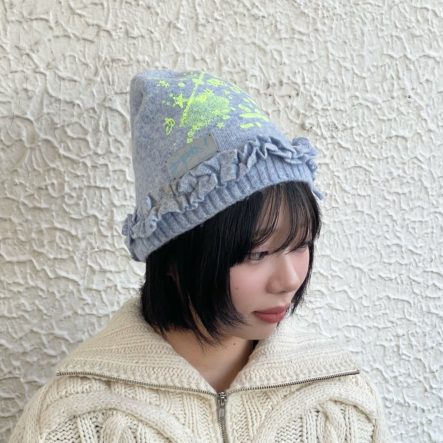 【SHEEP SOUVENIR】sheep vs winter knit cap / blue / ニットキャップ