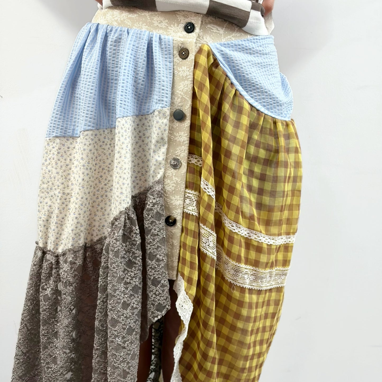 C skirt summer / C / パッチワークスカート
