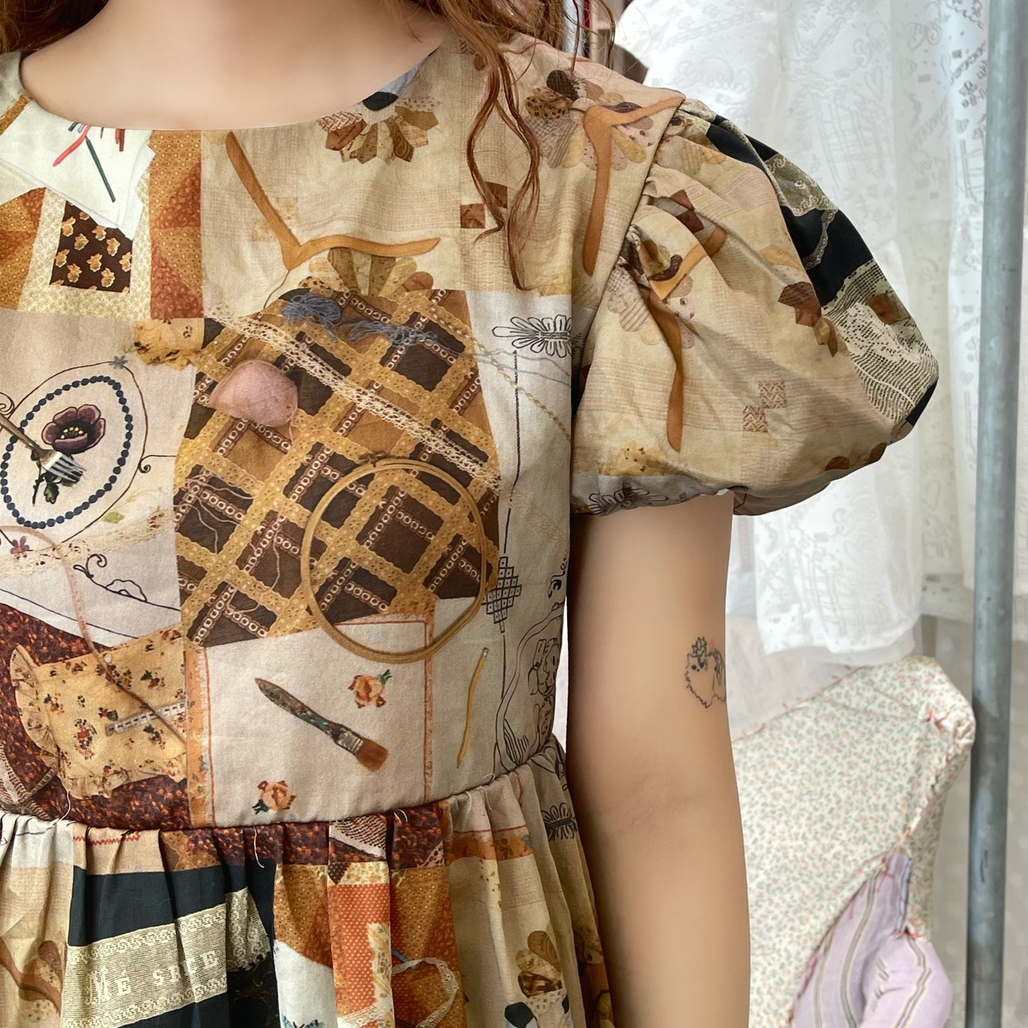 Memory dress / Brown / メモリードレス