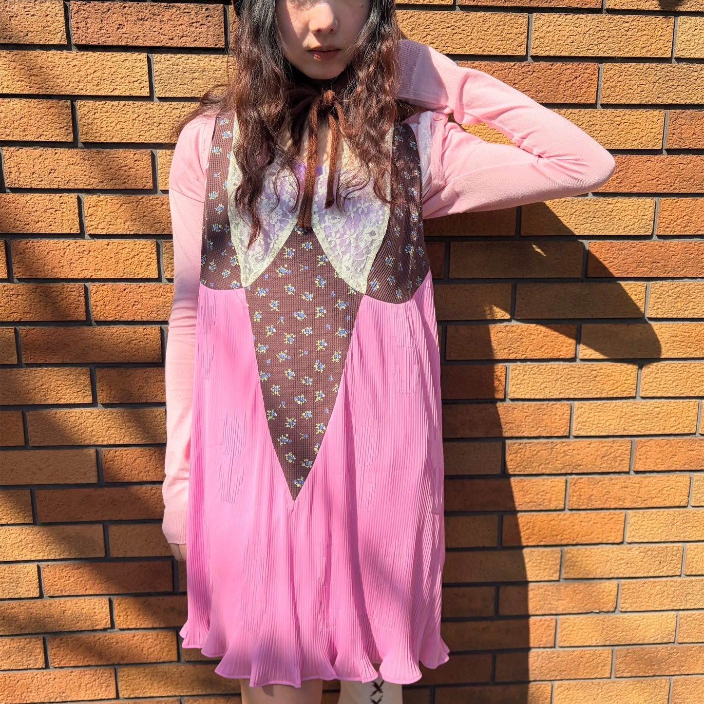 PAM'S CARDIGAN / PINK / クロップカーディガン