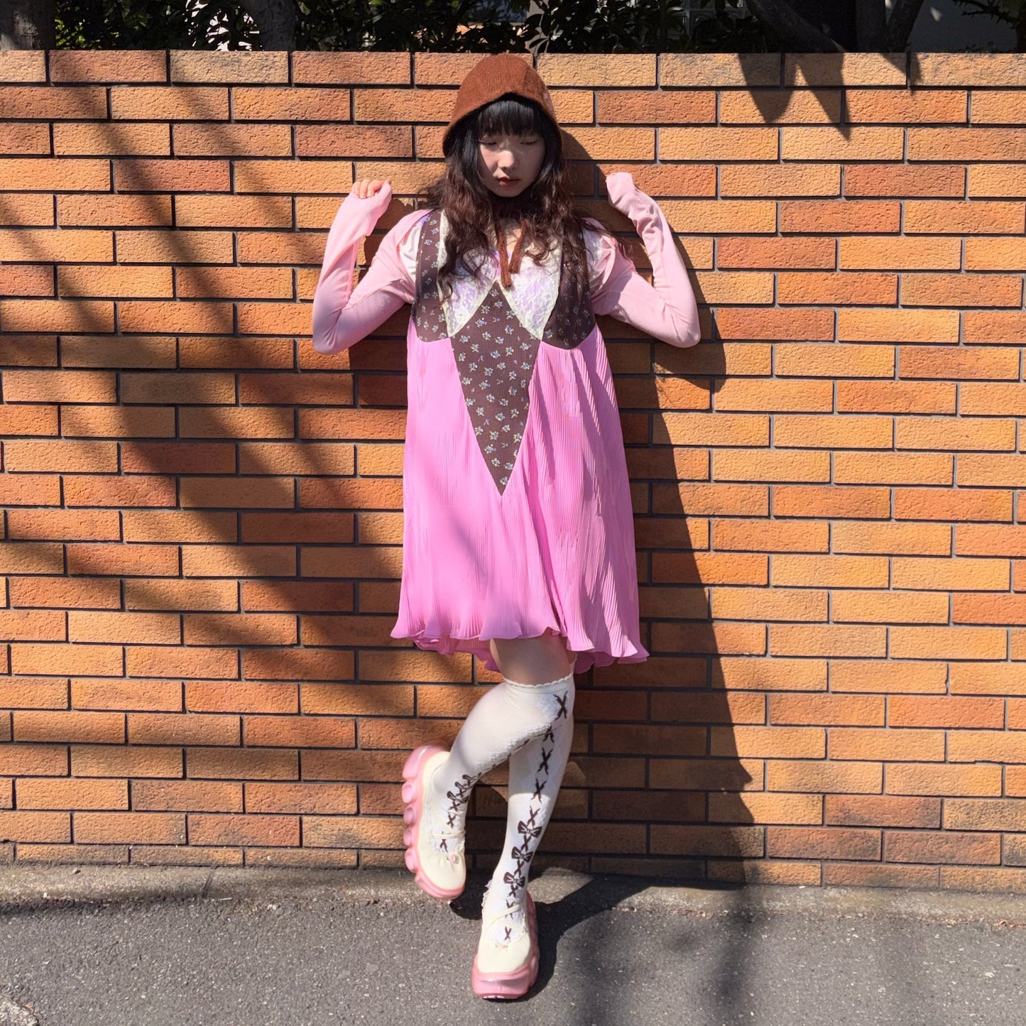 PAM'S CARDIGAN / PINK / クロップカーディガン