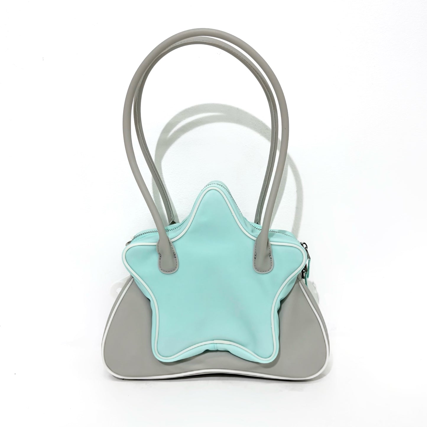 Star hair clip shoulder bag / Grey Mint / スターヘアクリップバッグ