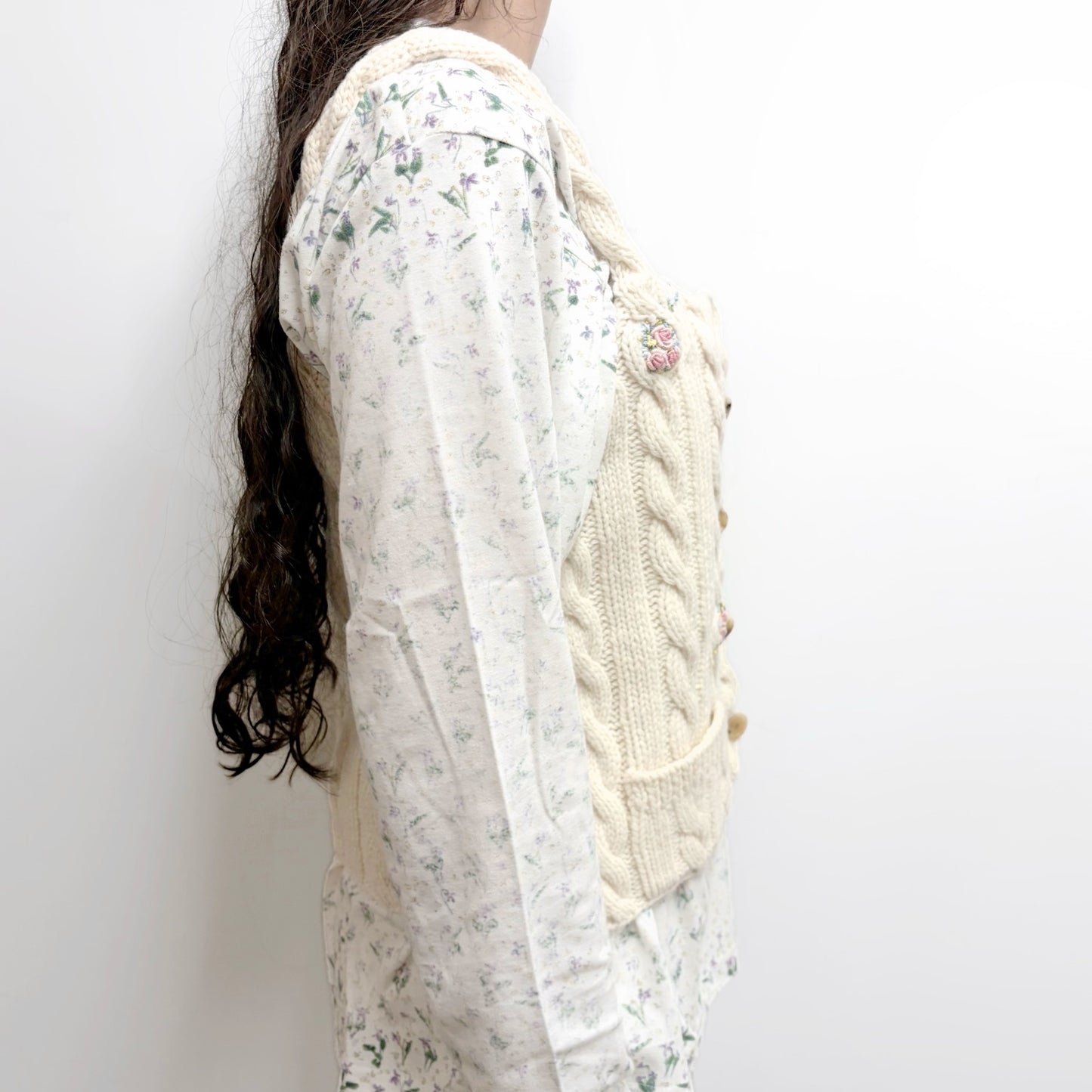blooming cable camisole / white / ブルーミングケーブルキャミソール
