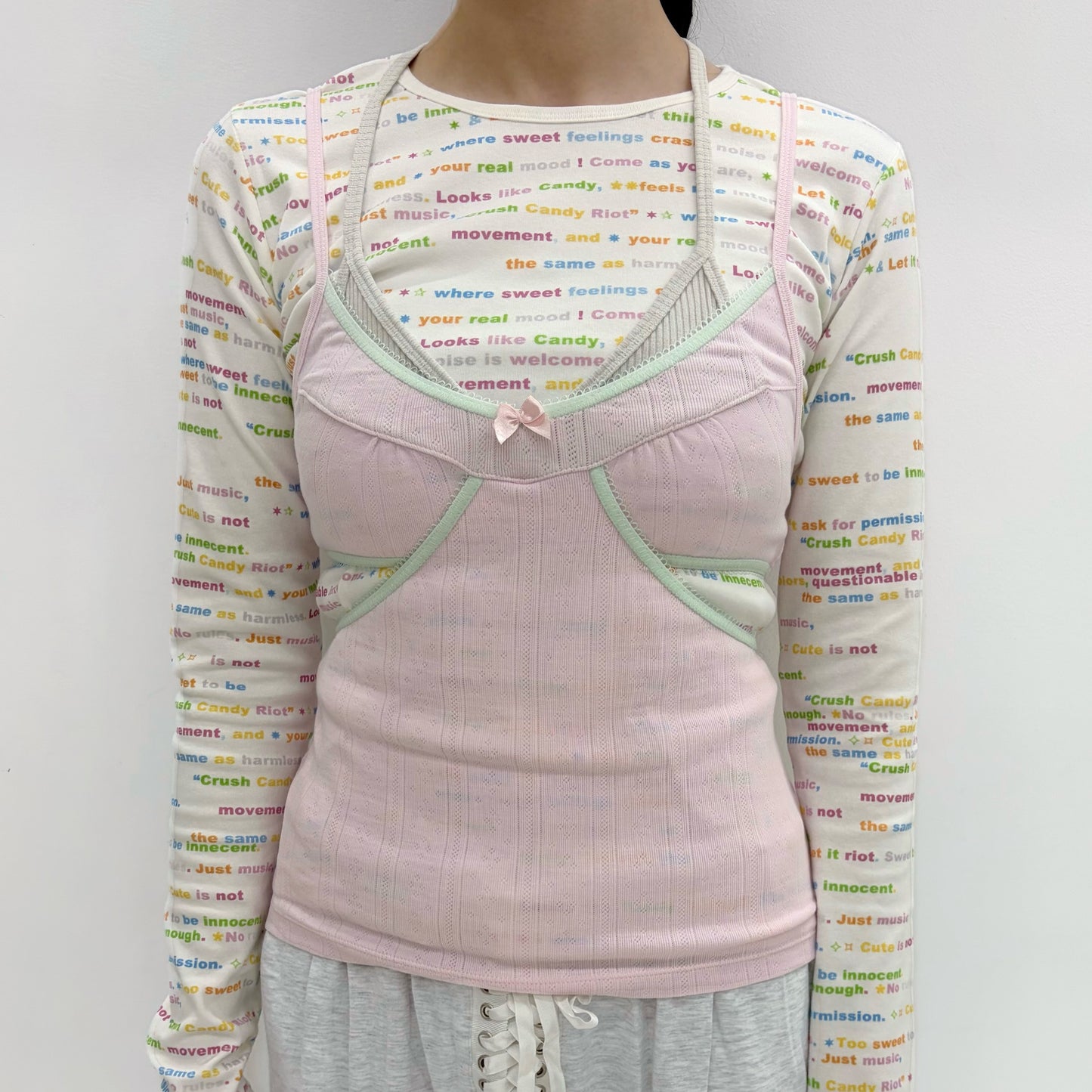 [fa.er.ie] petite chambre camisole / pink / カッティングキャミソール