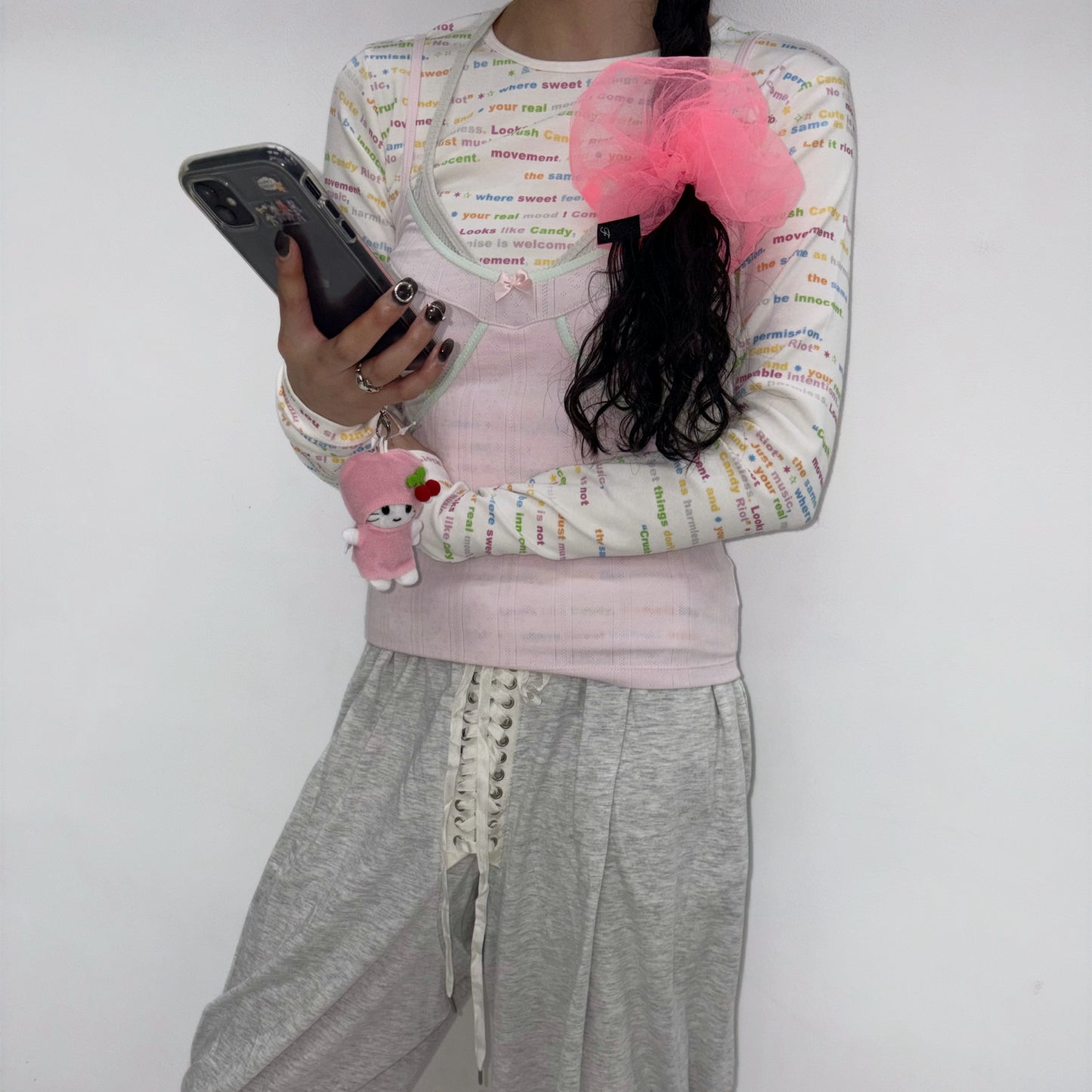 [fa.er.ie] petite chambre camisole / pink / カッティングキャミソール