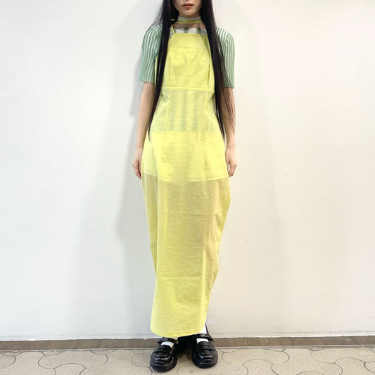 Ribbon chorker dress / Lime / リボンチョーカーワンピース