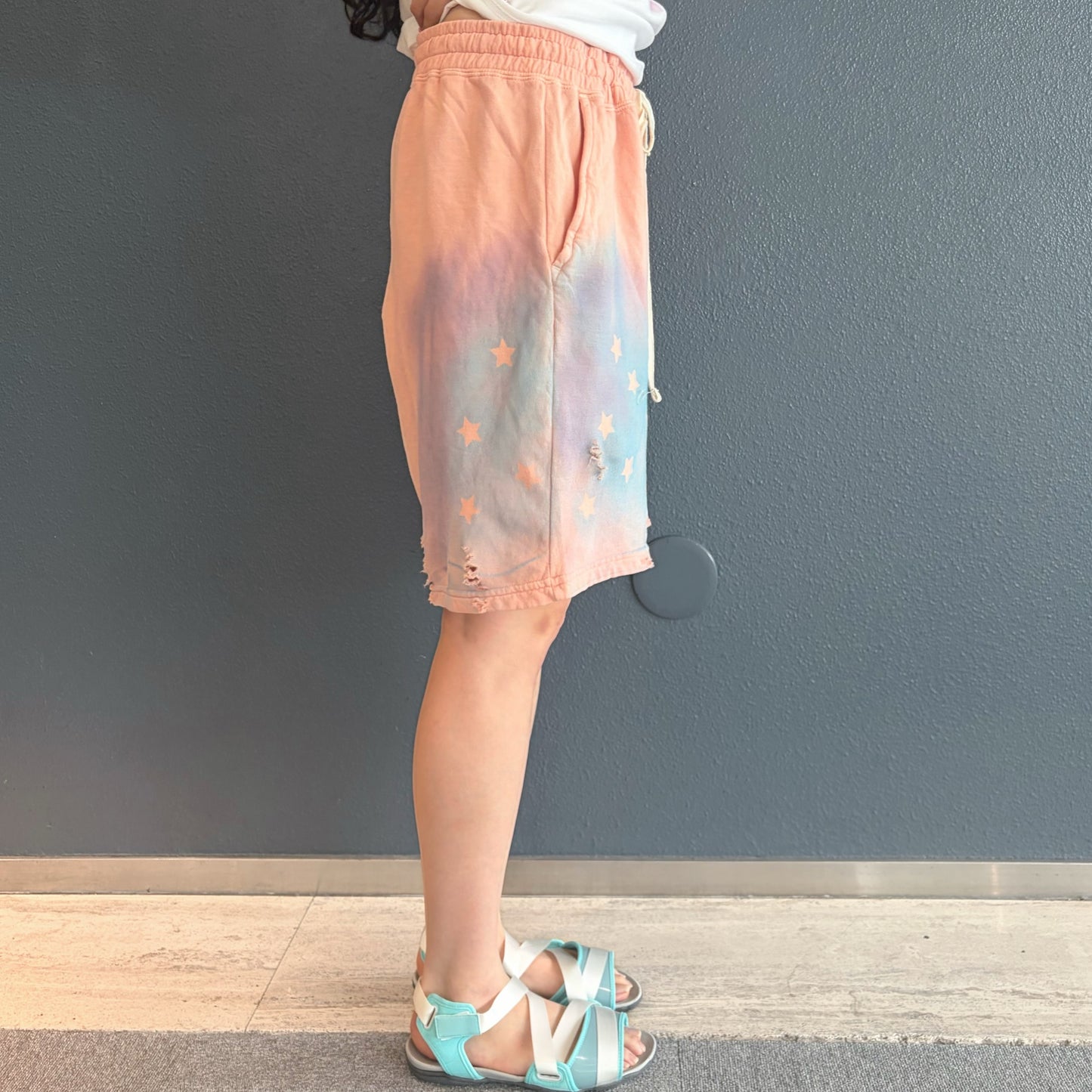 Paint half pants / PINK B / ペイントハーフパンツ